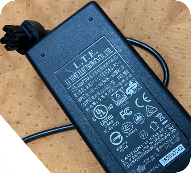 *Brand NEW*## I.T.E. LTE90ES-S2-1 12V 5A / 6A /7.5A /10A AC DC Power Adapter, 6-Pin Connector Power Supply for